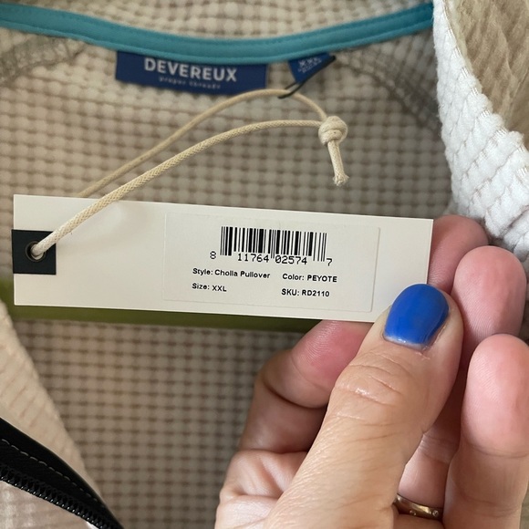 Devereux long sleeve 1/4 zip • NWT • Men’s XXL - Picture 3 of 10